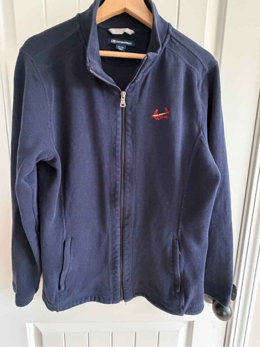 Cutter & Buck Women’s Navy Full-Zip St Louis Cardinals Jacket Size XL - Picture 2 of 6